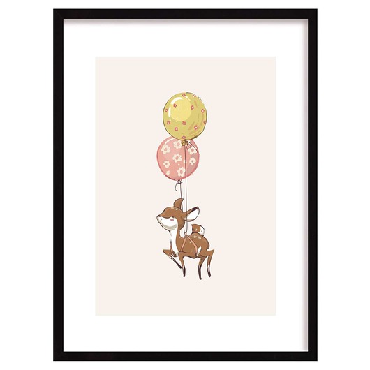 obrazy i plakaty do pokoju dziecięcego Obrazek Bubble Dreams Deer 30x40cm