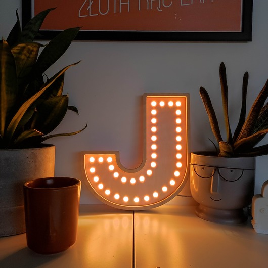 lampy do pokoju dziecka Lampka Literka