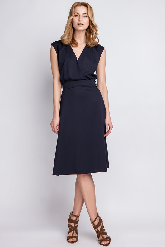 SUKIENKA W STYLU RETRO, SUK125 granat Lanti