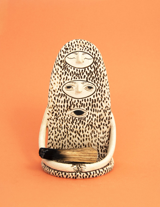 Świecznik / podstawa pod kadzidełko "Opiekun" OTOOKA CERAMICS