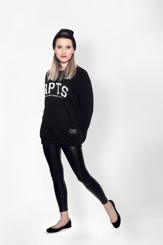DAMSKA Bluza Crewneck RPTS black BOHEMA CLOTHING