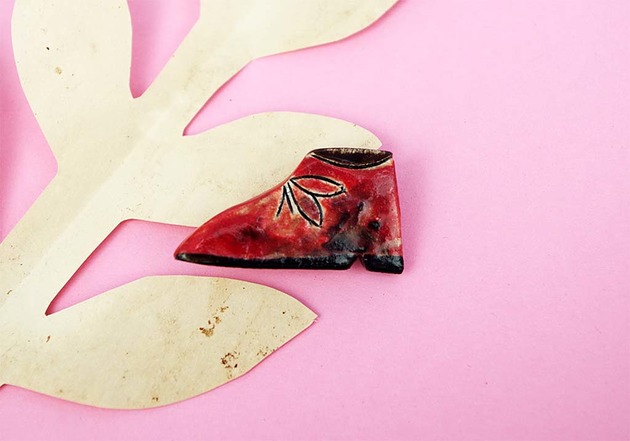 broszki Broszka "Red shoe II"