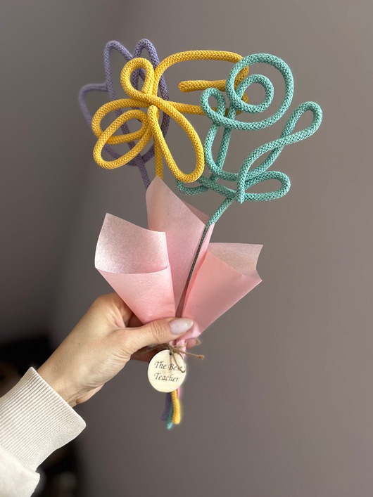 dodatki - różne BUKIET DLA NAUCZYCIELA - ręcznie robiony prezent, gotowy do wręczenia