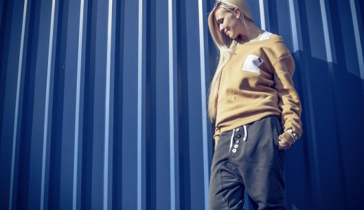 LONG PANTS 5 BUTTONS UNISEX dresowe - szare Button