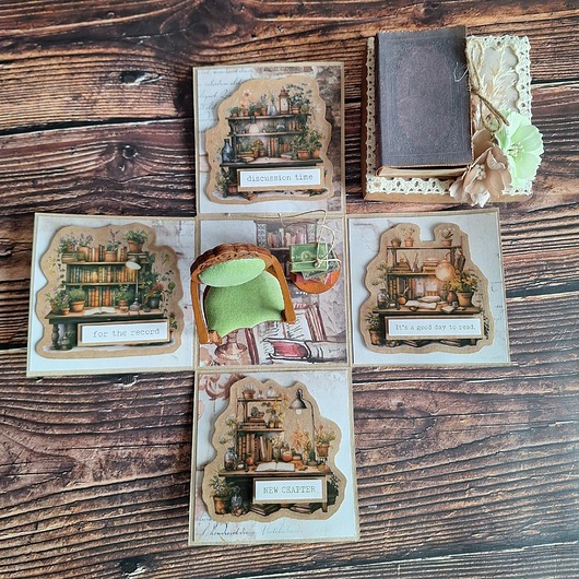 kalendarze i plannery Exploding box, fan książek, prezent dla mola książkowego