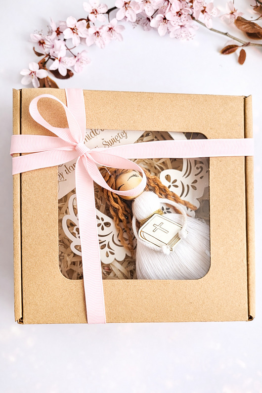 komunia - pozostałe Pamiatka I Komunii Świętej- Aniołek, Zawieszka, Prezent