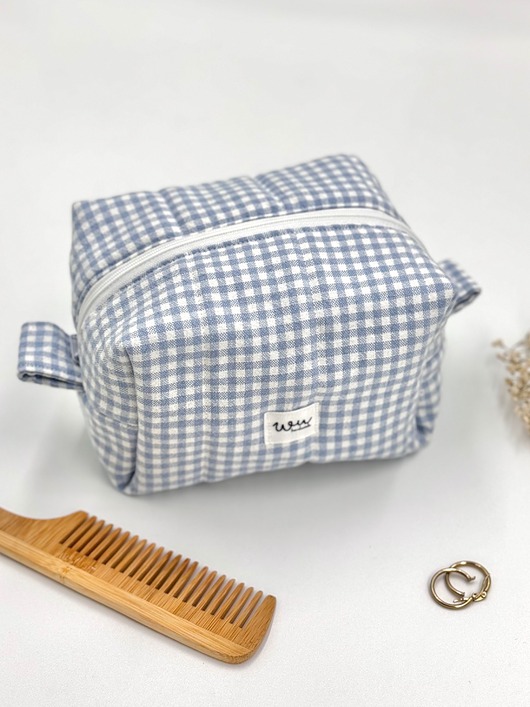 kosmetyczki Kosmetyczka kostka Błękit