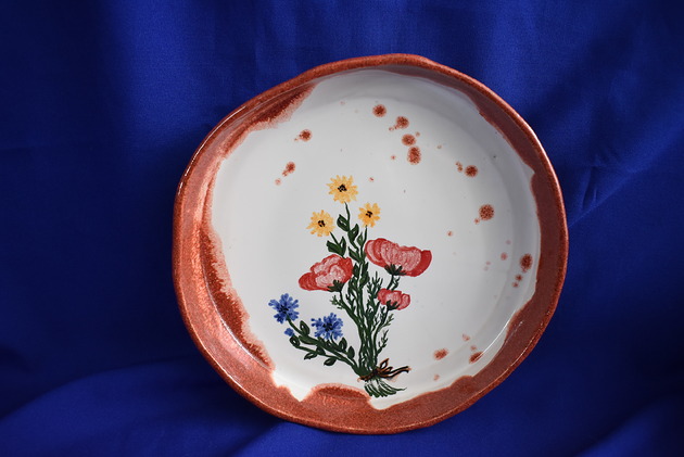 patery i talerze Patera ceramiczna polne kawiaty