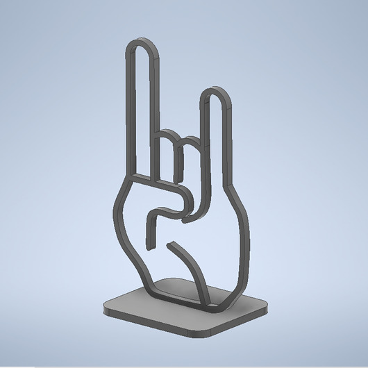 Ozdoby na ścianę Rockowa dekoracja, dłoń- dekoracja na ścianę rock