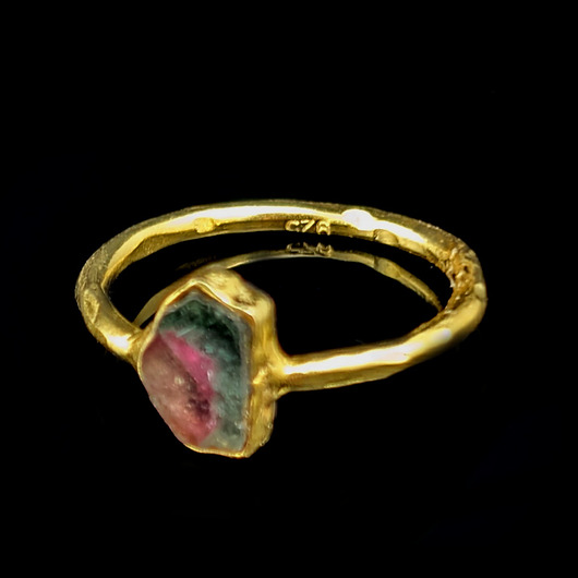 pierścionki złote Pierścionek z turmalinem