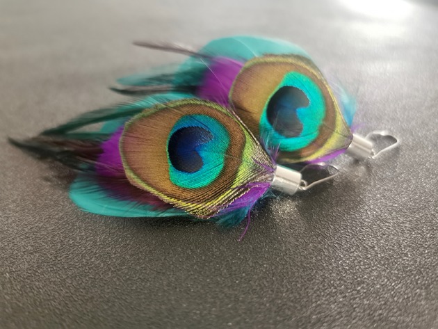 kolczyki z piórami Kolczyki z piór Iris