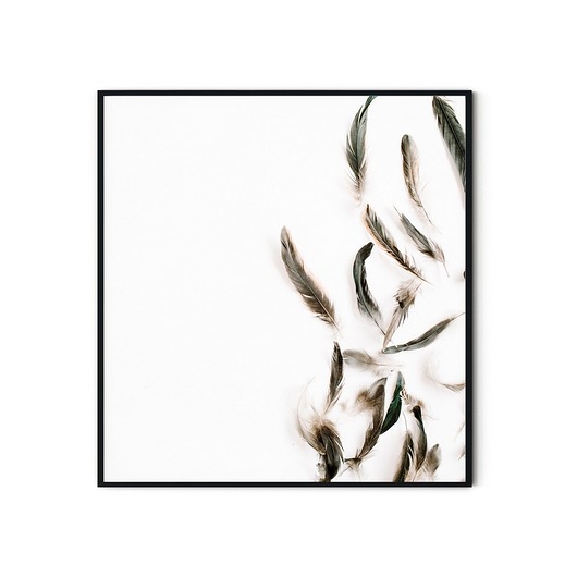 Plakat minimalistyczny Piórka myscandi