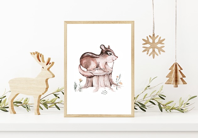 plakaty Plakat. Leśne przygody, wiewiórka