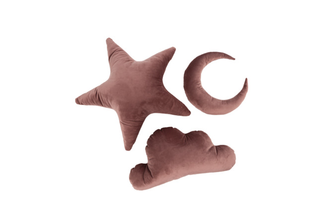 poduszki do pokoju dziecka Poduszki KSZTAŁTY - BRUDNY RÓŻ