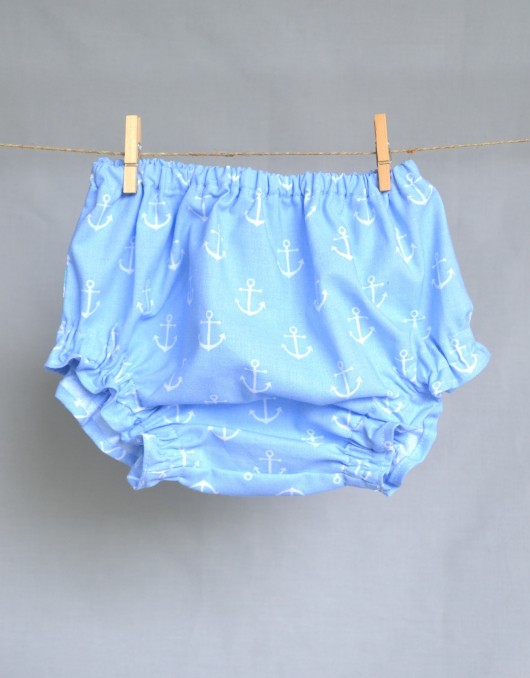Pantalonki/bloomersy błękitne w kotwice Infante