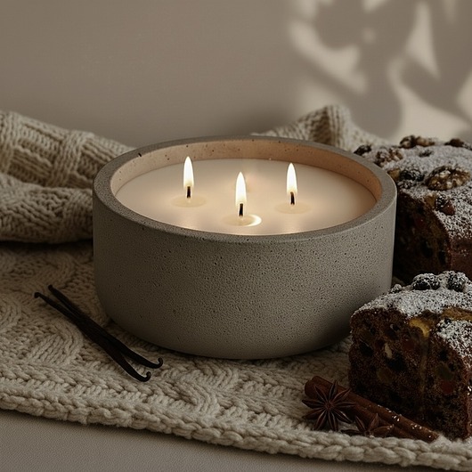 świeczniki i świece Świeca sojowa zapachowa CHRISTMAS CAKE,  215 ml