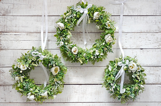 wianki Zestaw wianków "anielskich" na okno