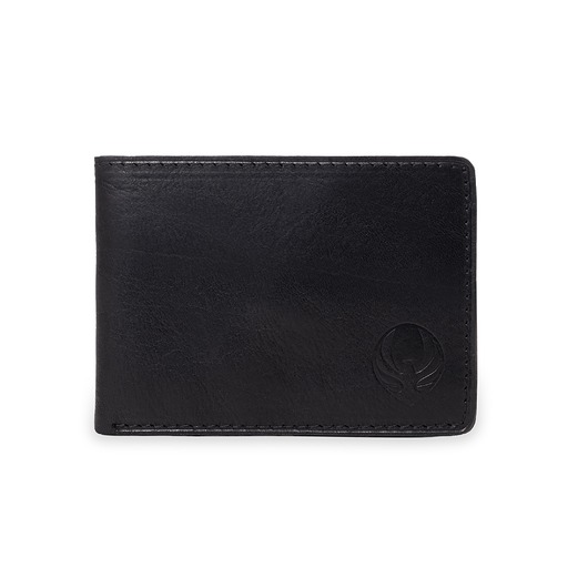 portfele męskie Męski czarny portfel slimwallet ORLOVSKY W03