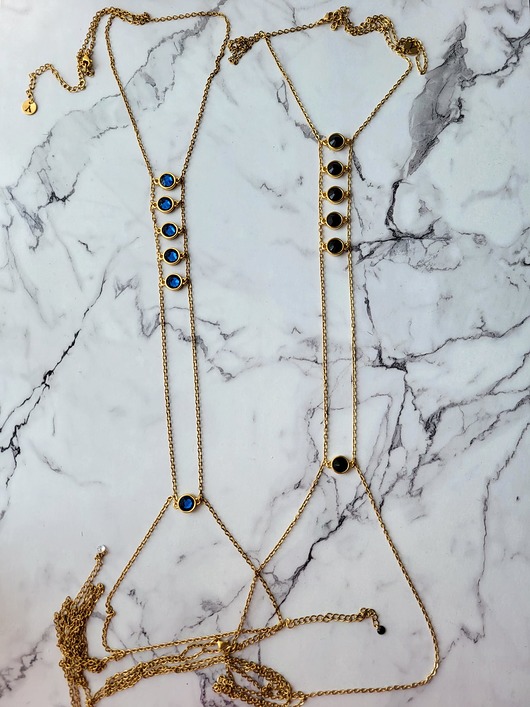 biżuteria różna Łańcuszek na ciało Wild Sapphire - czarny