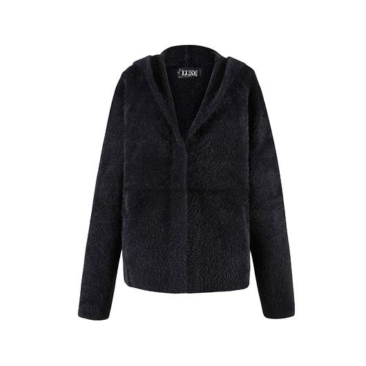 bluza z kapturem damska Bluza FAB czarna