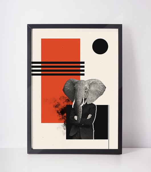 plakat | abstract | a3 Klawe Rzeczy