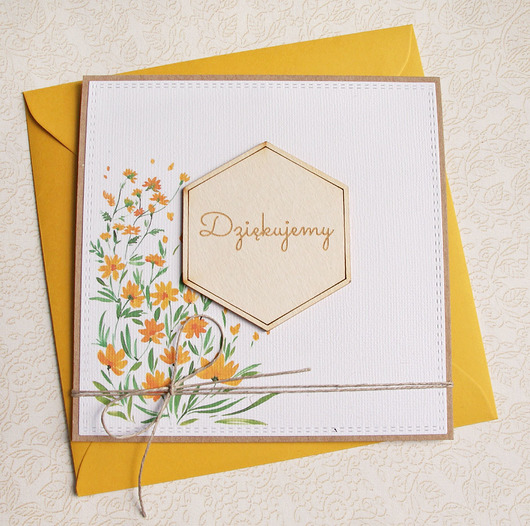 kartki scrapbooking Dziękujemy : PODZIĘKOWANIE : kartka handmade