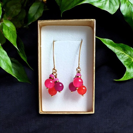 kolczyki z kamieniami Kolczyki : summer ENERGY collection :: 53mm