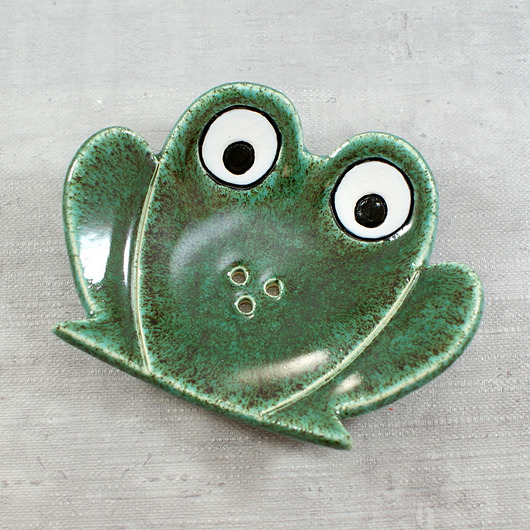 Żaba - mydelniczka ceramiczna AKoArt Ceramika