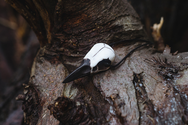 wisiory Wisior Czaszka Ptaka - Kruk