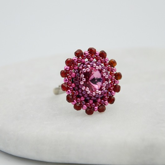 pierścionki srebrne Ruby ring