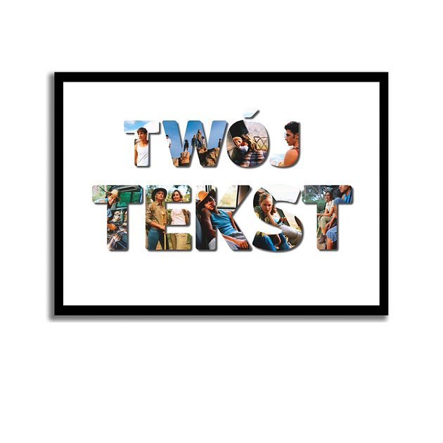 plakaty Plakat z Twoim napisem i personalizowanymi zdjęciami