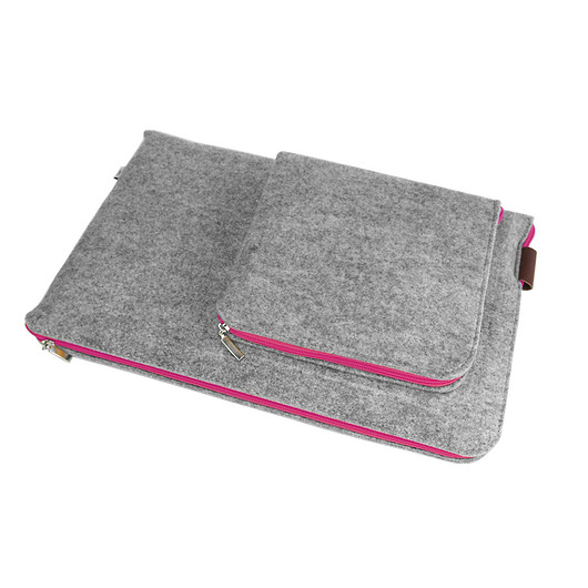 POKROWIEC NA LAPTOPA I ZASILACZ 01 zamek fuksja purol design
