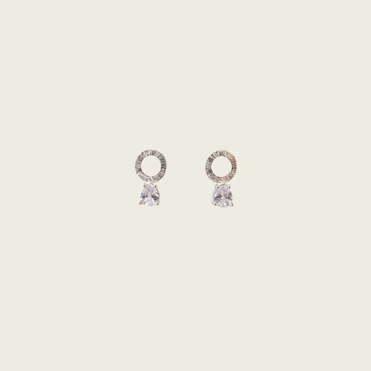 Srebrne małe kolczyki kółka - Gloria KOS jewellery