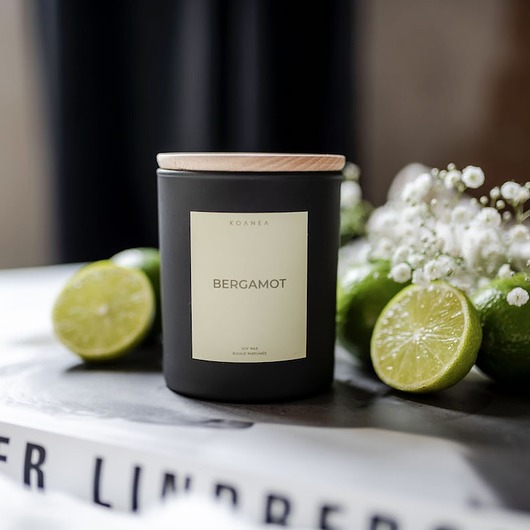świeczniki i świece Wegańska świeca do medytacji - BERGAMOT (cytryna bergamotka)