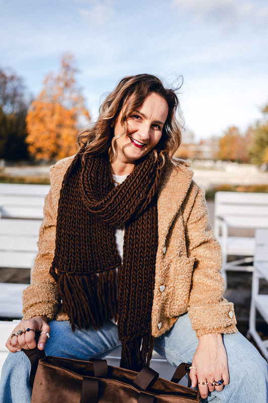 szale damskie Wełniany szal z wełny peruwiańskiej PERUVIAN WOOLY