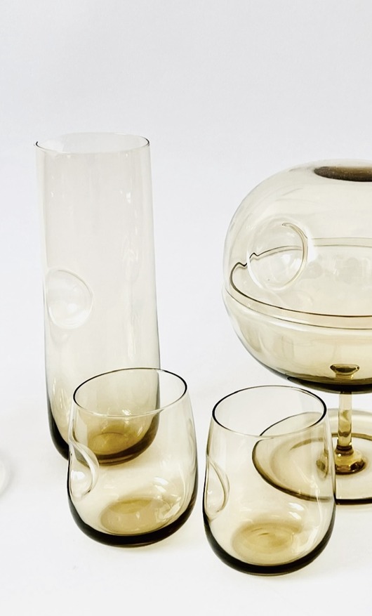szklanki i kieliszki SENSU HONEY/ Karafka + 2 szklanki