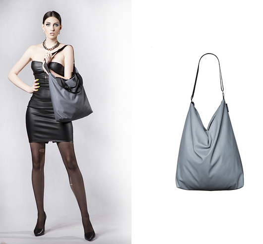 Dwustronna Torba Twin Midi Gray CZAJKOWSKI