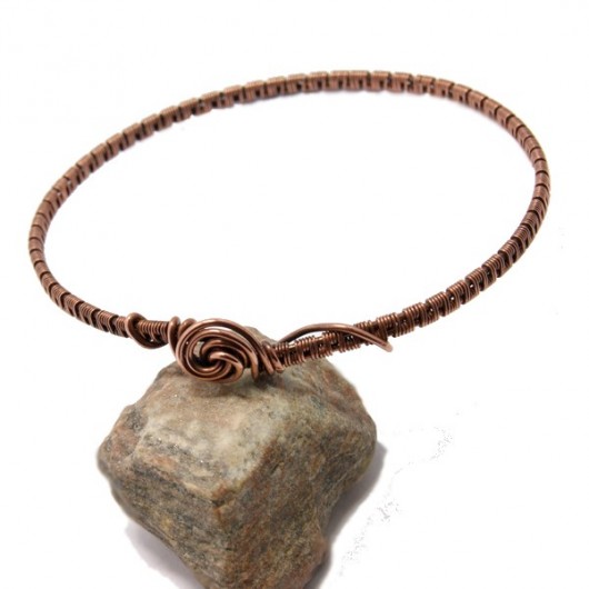 WYPRZEDAZ  Copper bransoletka z różą SHEandHE