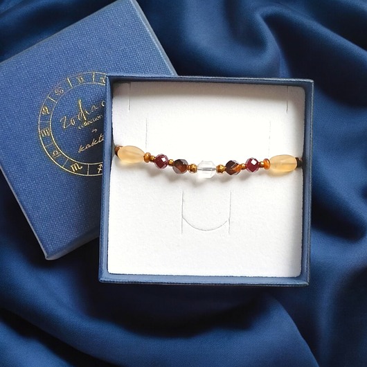 bransoletki z kamieni naturalnych LEW - zodiac collection :: NEW gold