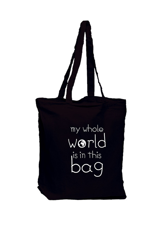 Torba z nadrukiem- MY WHOLE WORLD...(z dnem) (N) AllbagAllprints