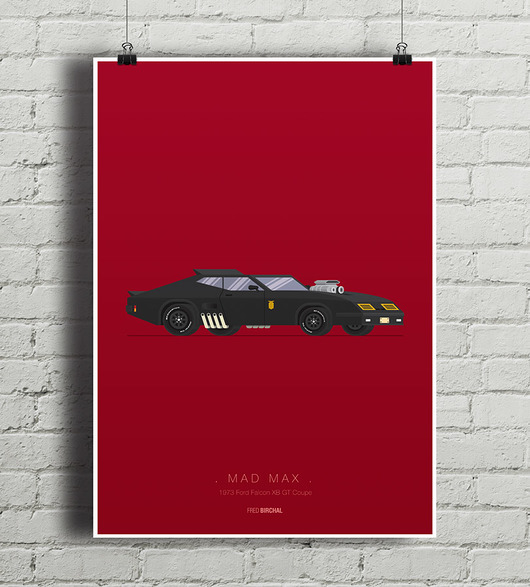 Mad Max - Ford Falcon - plakat minimalmill