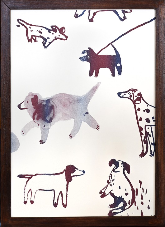 grafiki i ilustracje Grafika Walking the dog