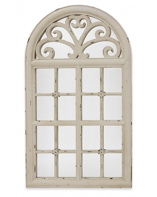 lustra stojące i wiszące Lustro Okno ze Szprosami Flowers