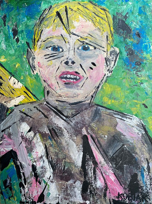 obrazy Obraz MIEDO akryl 30x40 cm