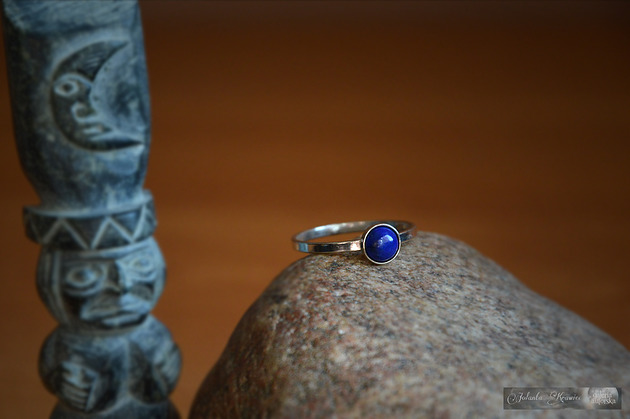 pierścionki zaręczynowe Lapis lazuli z Chile Pierścionek Srebro