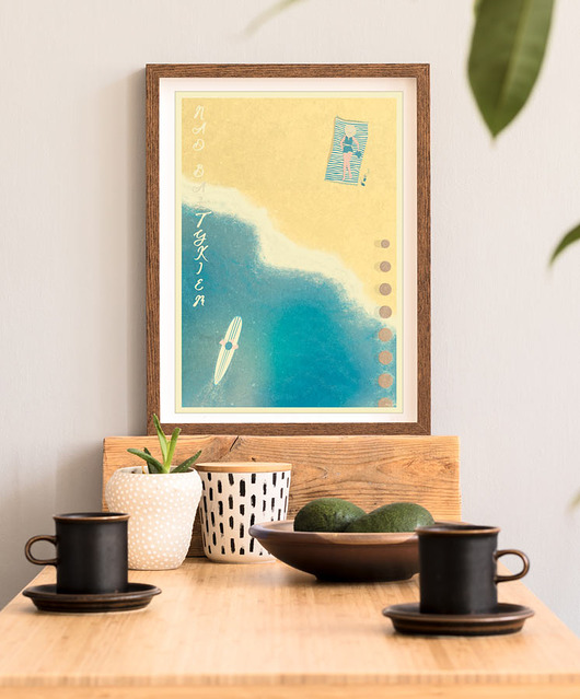 plakaty Plaża nad Bałtykiem - plakat A3