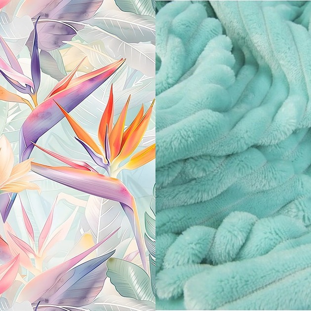 kocyki, kołderki, pościel dla dzieci WYJĄTKOWY koc _ narzuta _ strelicje pastelowe _ 155x200 cm