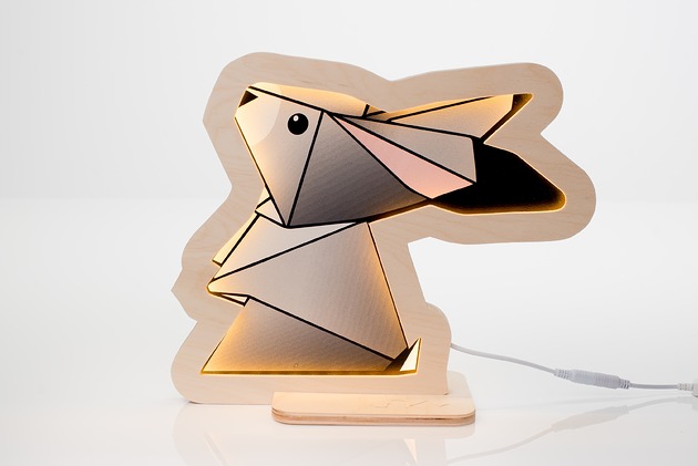 lampy do pokoju dziecka Lampka nocna Unky - Króliczek