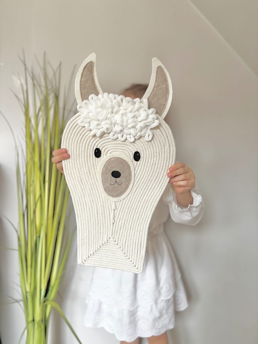 pokój dziecka - różne Alpaka na Ścianę -Dekoracja do Pokoju Dziecka i Niemowlaka, Styl Boho