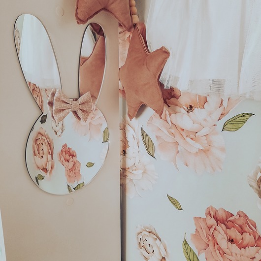 Lusterko do pokoju dziewczynki KRÓLIK La Nina Decor